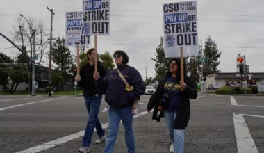 Teamsters picket across Fresno State campus during state-wide strike – The Collegian