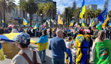 Hundreds rally in SF on 4th anniversary of Russia-Ukraine war – NBC Bay Area