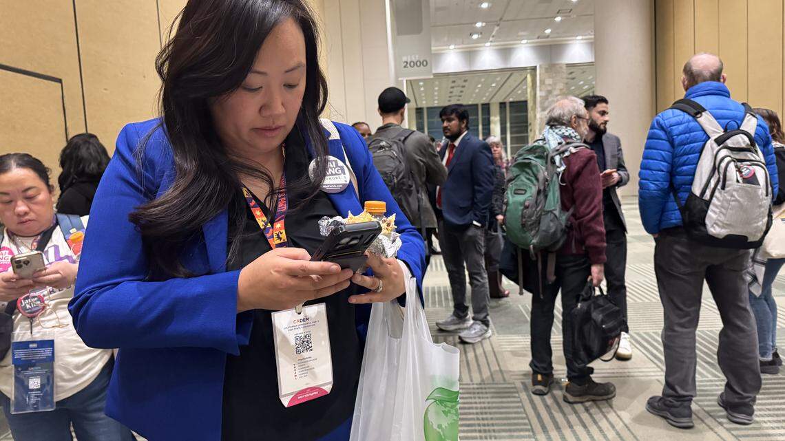 Sacramento City Councilmember Mai Vang was attempting to challenge the endorsement of her opponent, Rep. Doris Matsui, by the California Democratic Party.