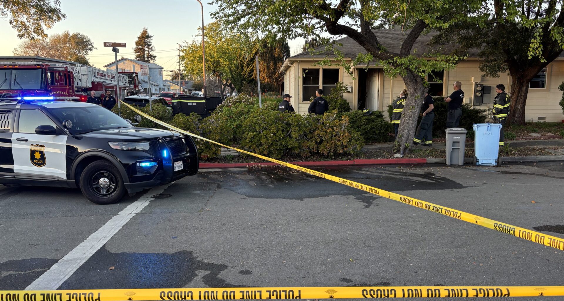 Woman dies in duplex fire in Berkeley’s Poet’s Corner