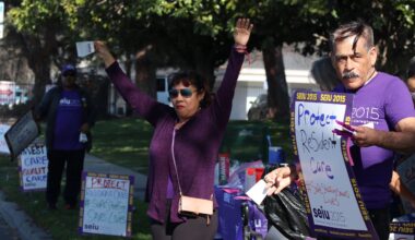 SEIU rallies outside Fresno nursing home as contract talks resolve