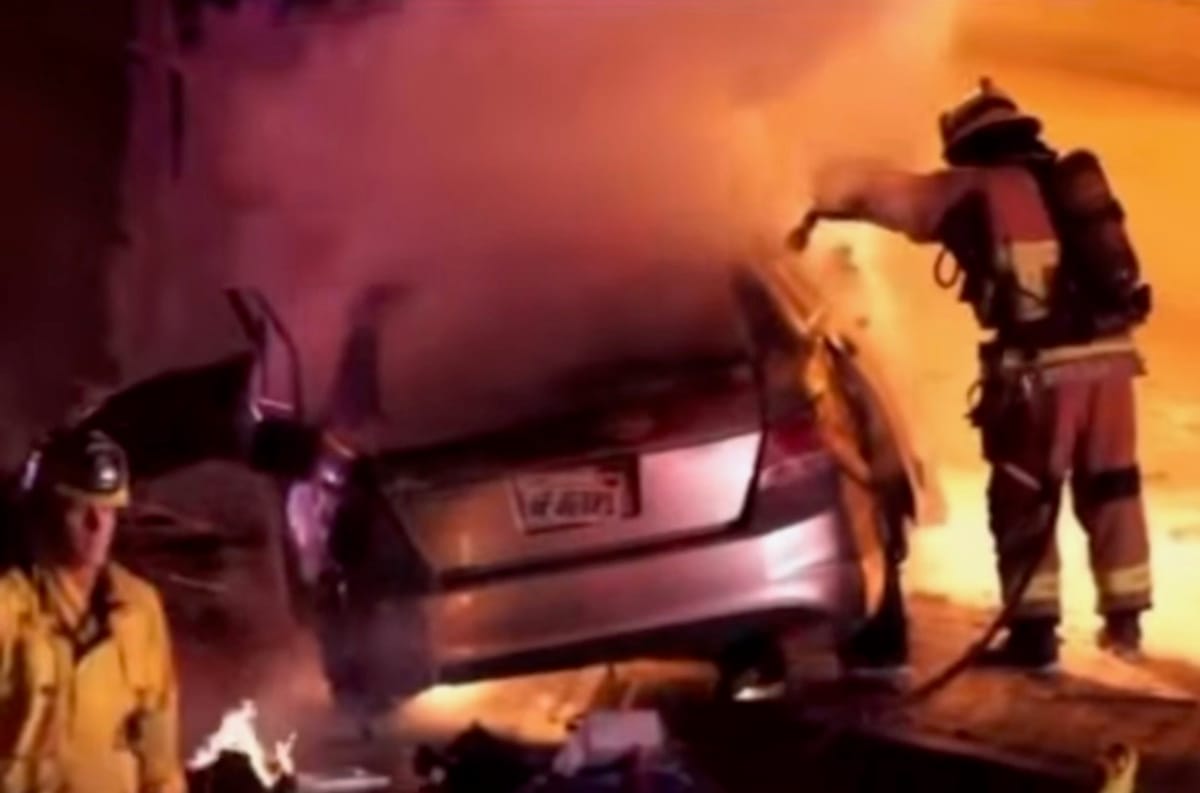 Fiery crash near Long Beach Airport kills 4, police say