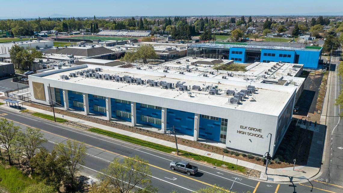 Elk Grove High School is pictured on March 16, 2024.