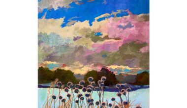 The Triton Museum of Art features the work of London-born mixed media artist Jacqueline Boberg through April 19.