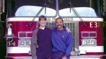 Ken Jones and Helen Horvath met as young firefighters and have been married close to 25 years.