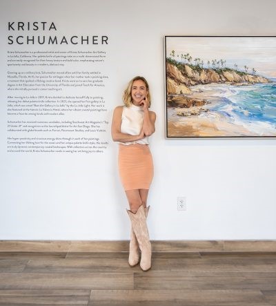 Krista Schumacher's art gallery is at 1111 Prospect St. in La Jolla. (Zach Lopez / Surreal Exposure)