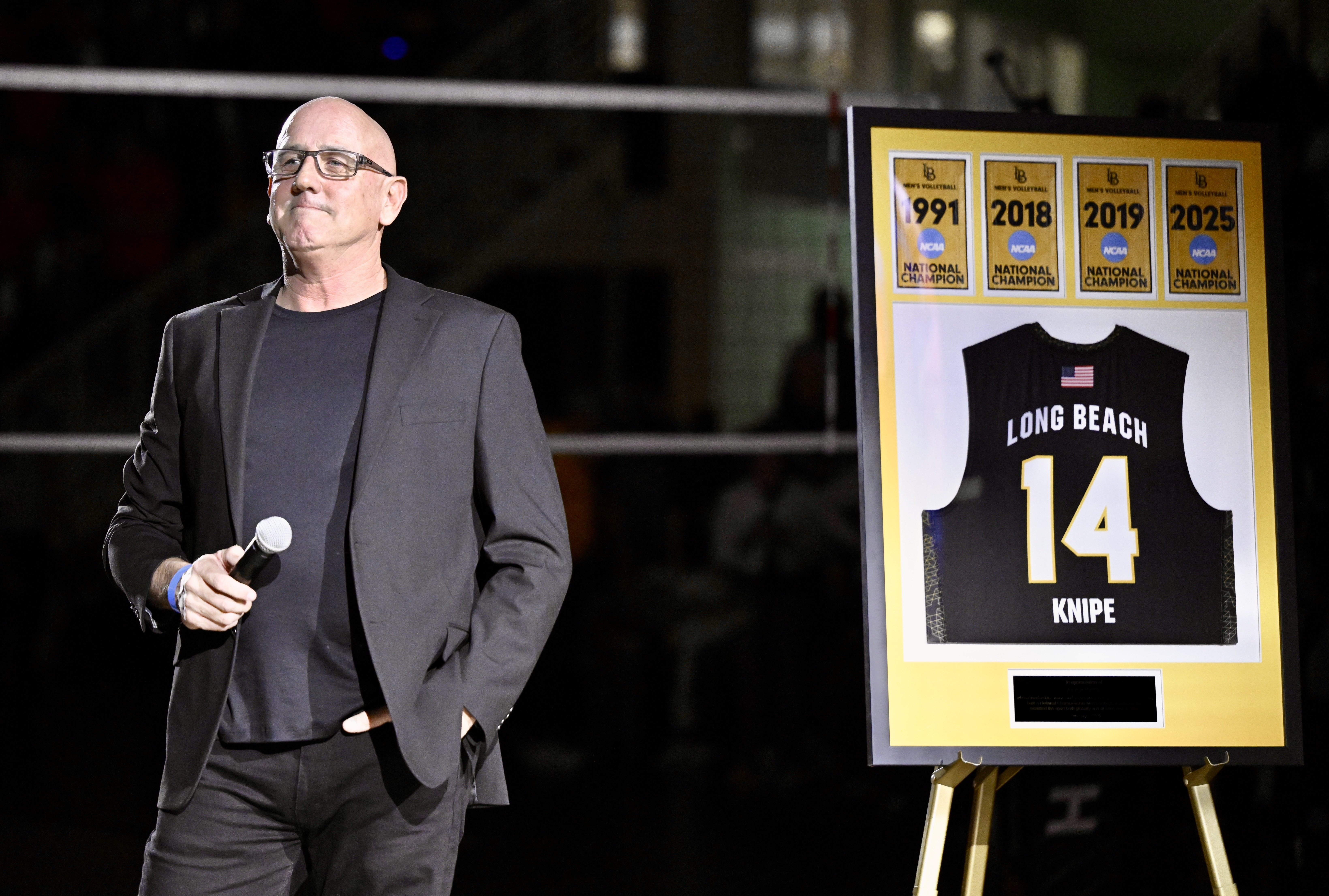 Former Long Beach State men’s volleyball coach Alan Knipe is...
