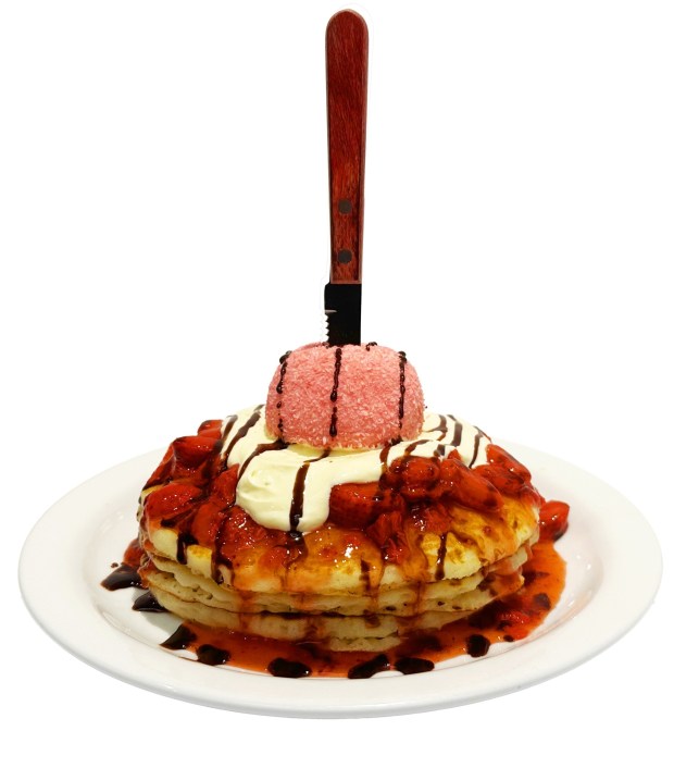 Norms' Sno Balls Hotcakes are a tie-in to the new movie "Good Luck, Have Fun, Don't Die." (Photo courtesy of Norms)