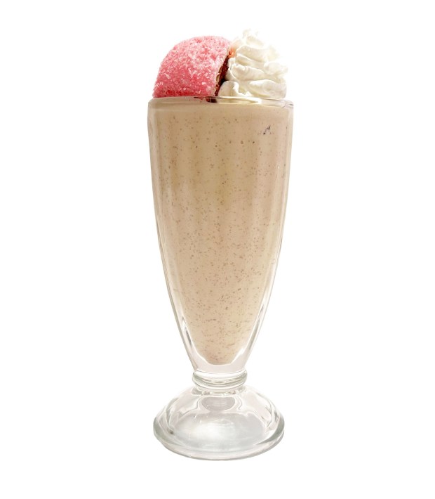Norms is serving shakes topped with Hostess Snoballs for a limited time. (Photo courtesy of Norms)