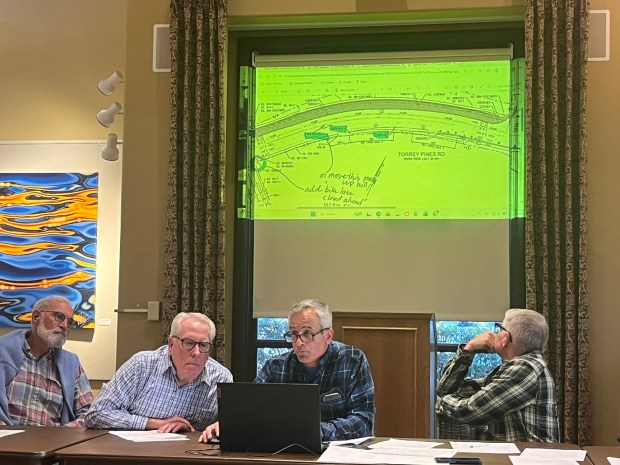 La Jolla Traffic & Transportation Board members meet Feb. 17. (Noah Lyons)