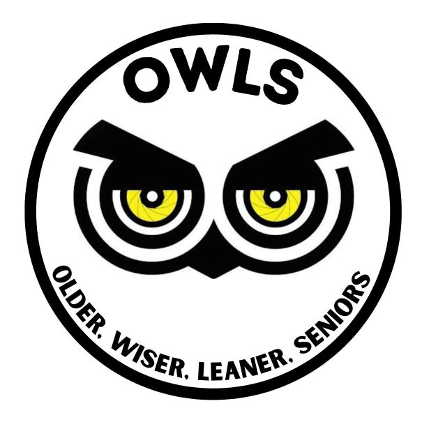 The logo for the OWLS, which stands for âOlder, Wiser,...