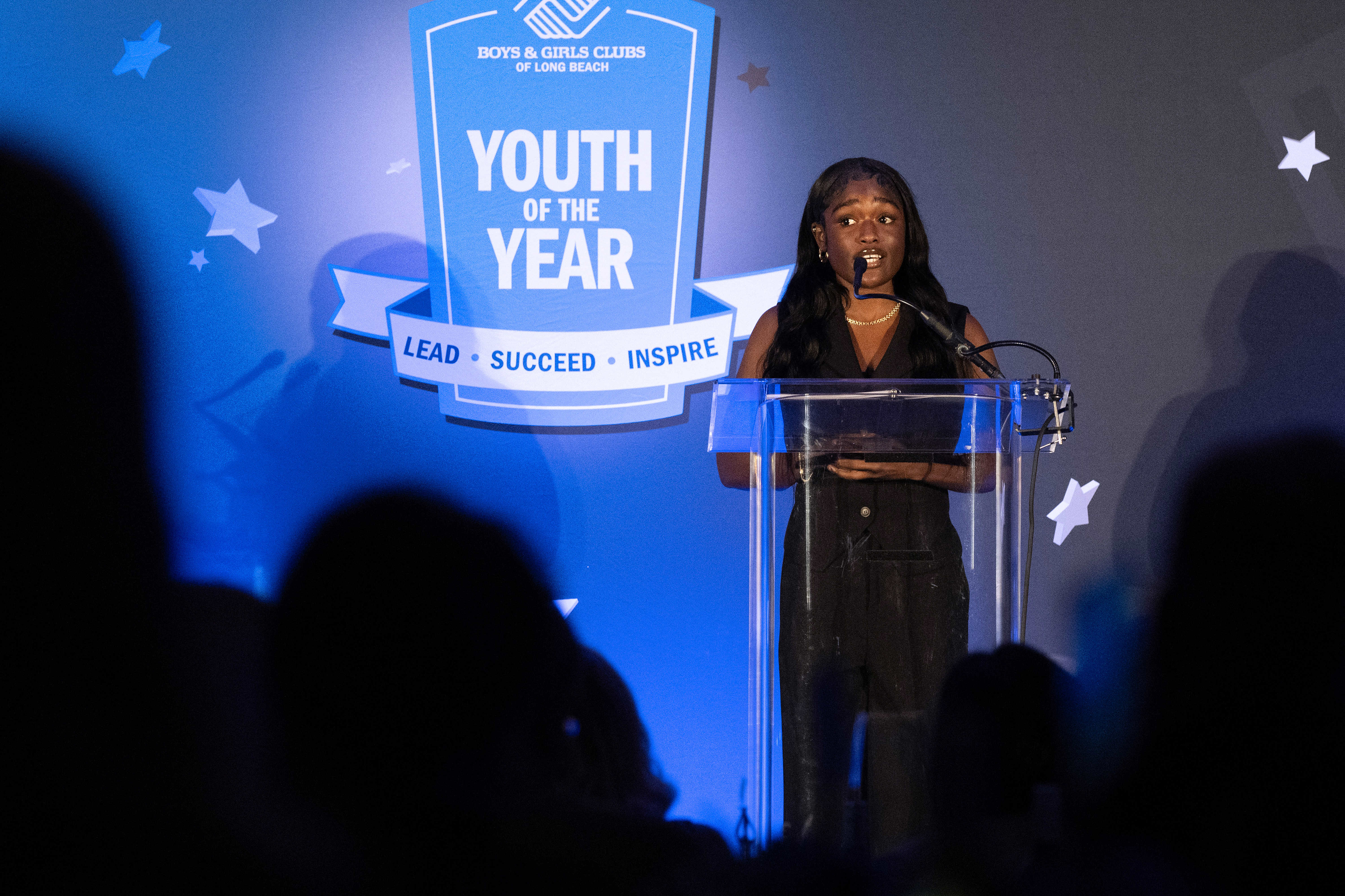 Samajahe King speaks during the Boys & Girls Clubsâ annual...