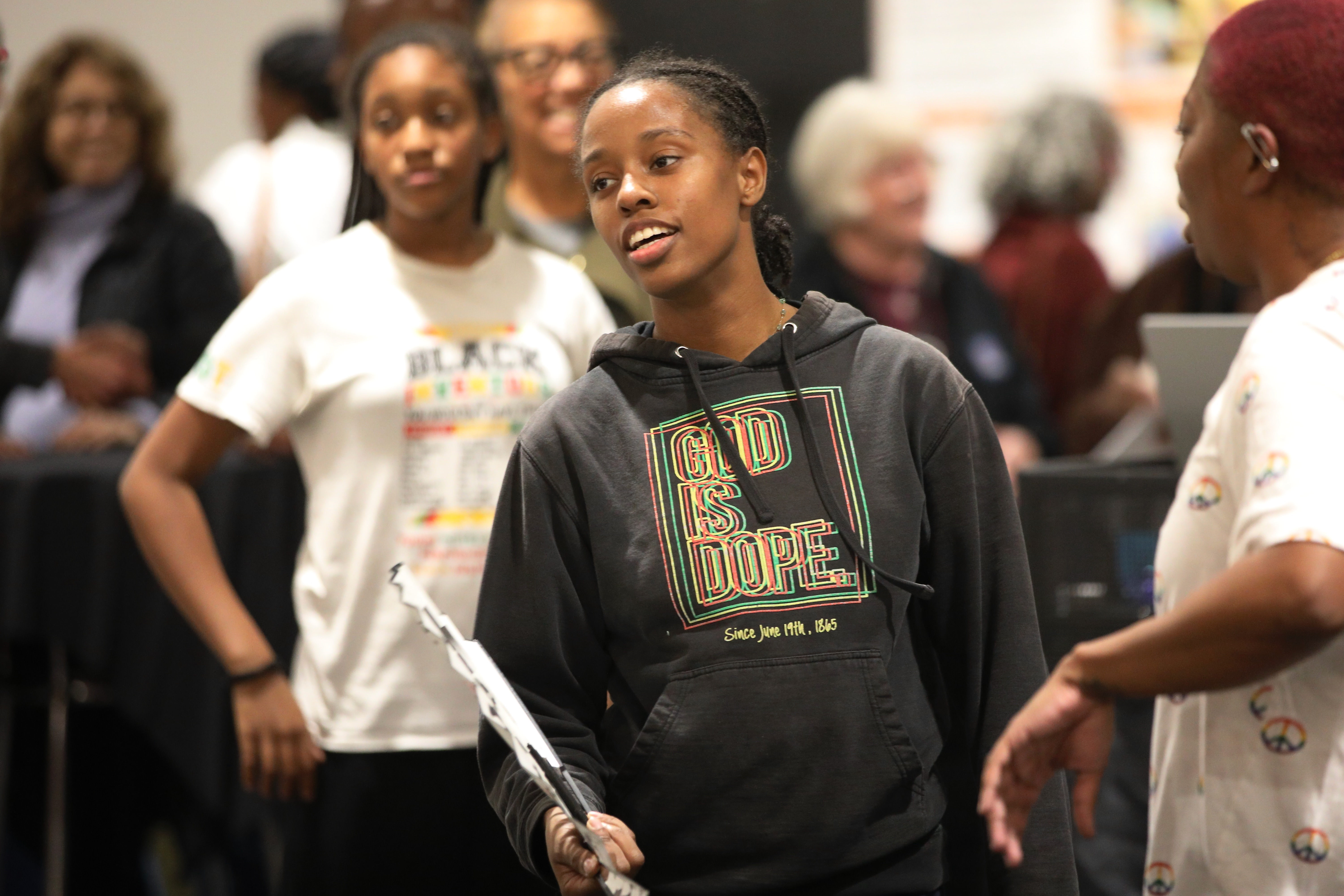 Hundreds of people attend a Black History Month kickoff celebration...