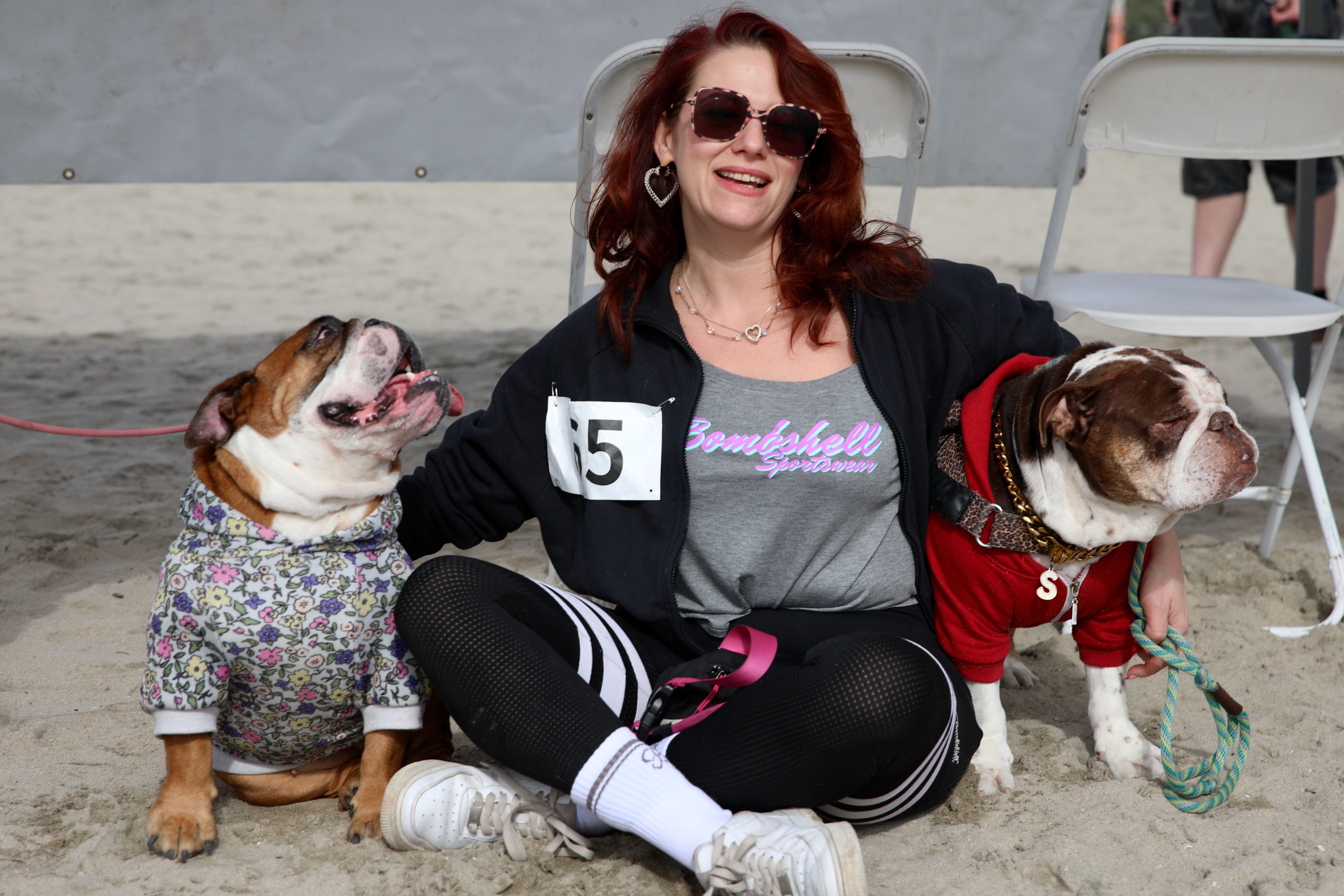 Alexandra Heinstein of Studio City takes a break in the...