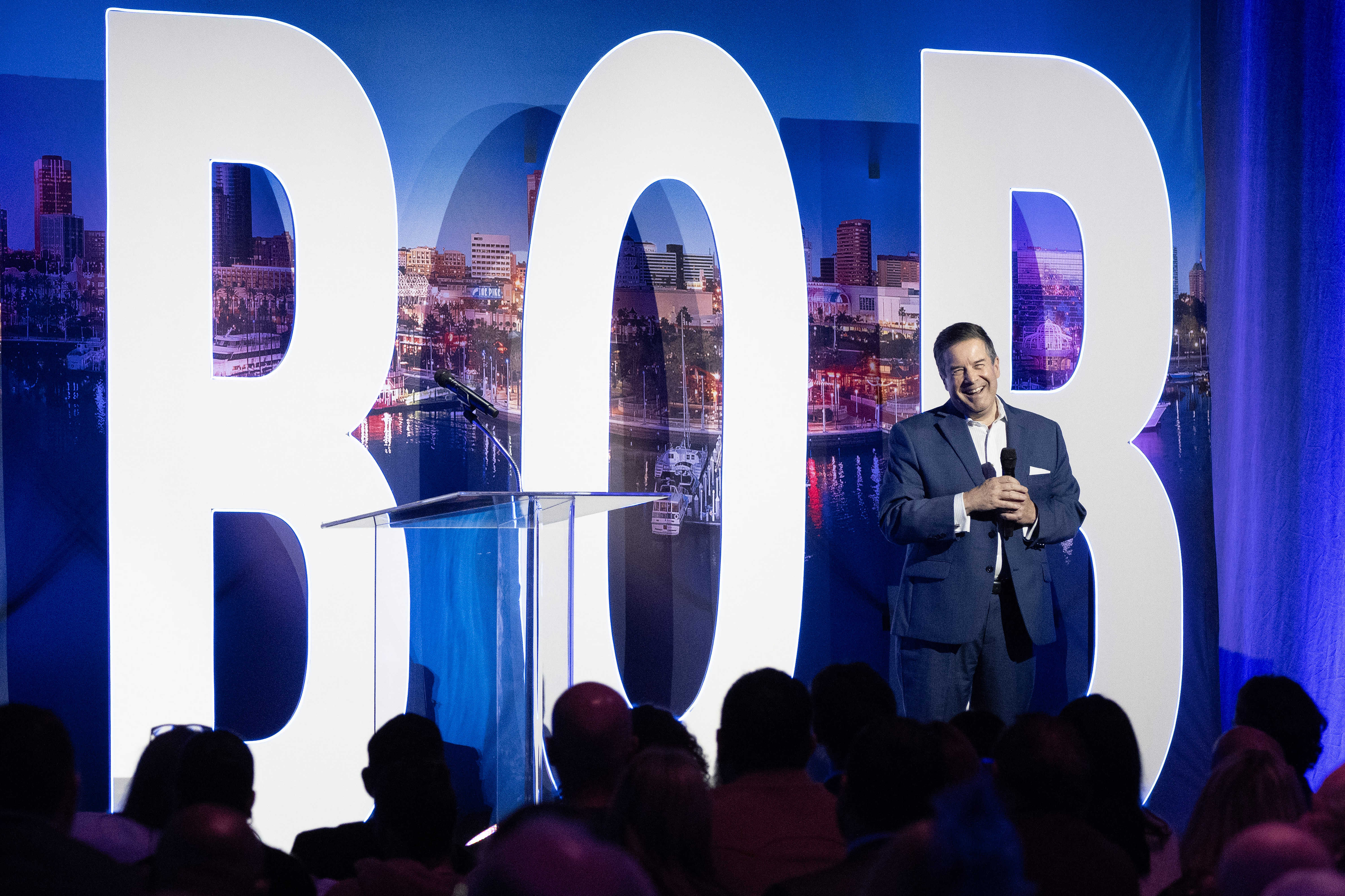 President and CEO of Visit Long Beach Steve Goodling speaks...