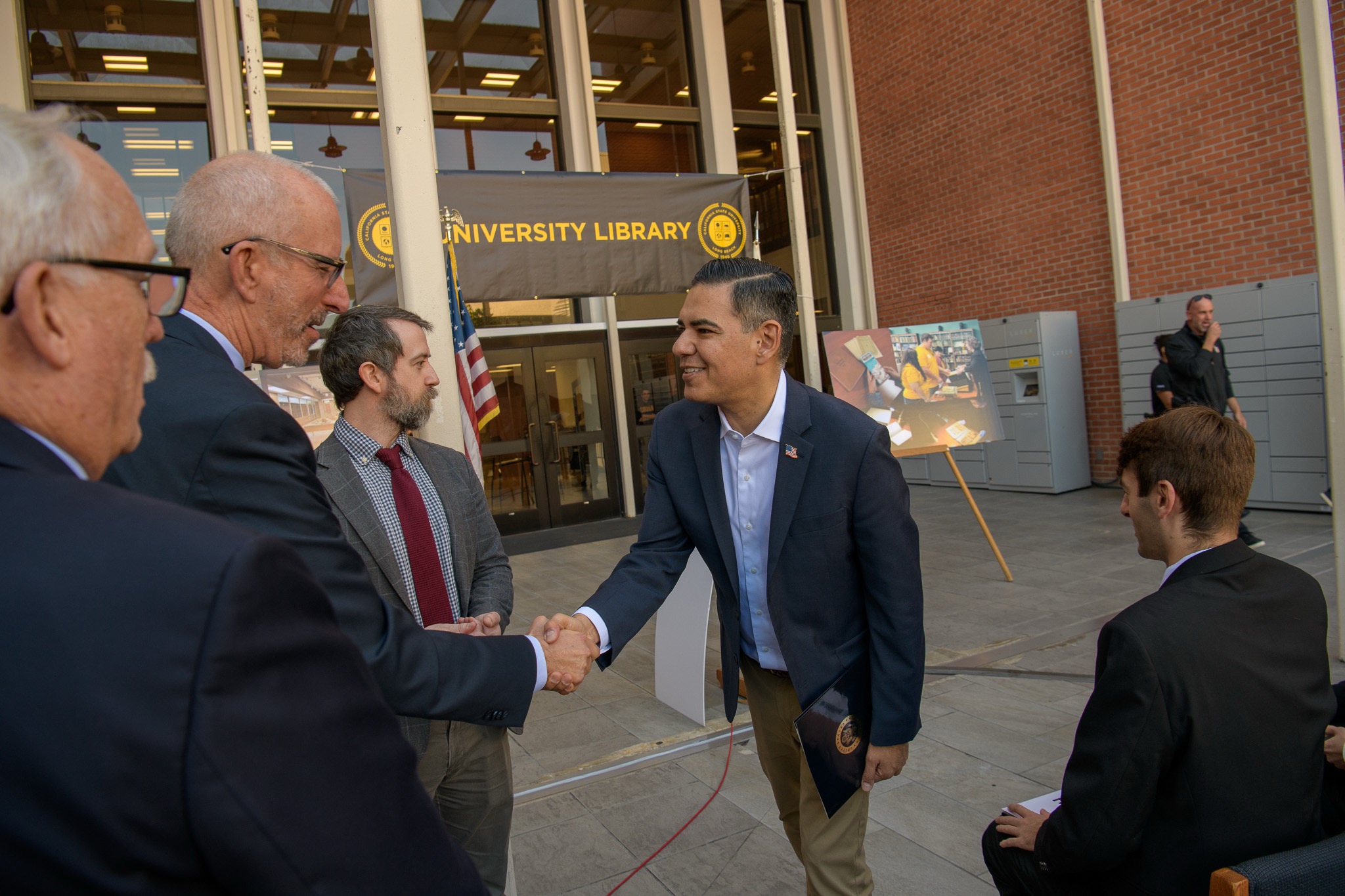 Rep. Robert Garcia presented $2.175 million in federal funding to...