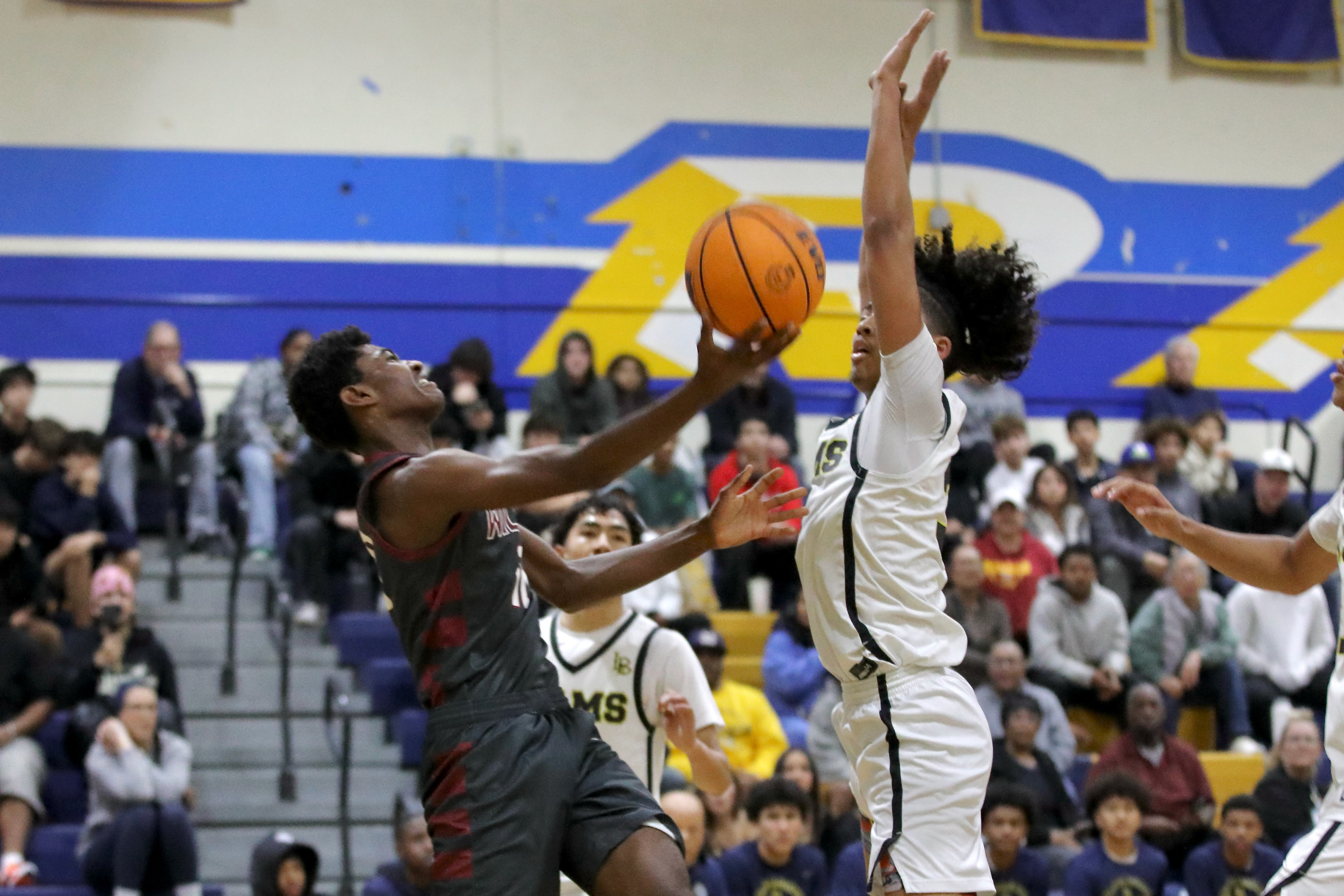 Wilsonâs Nehemiah Parris is turned back under his own basket...