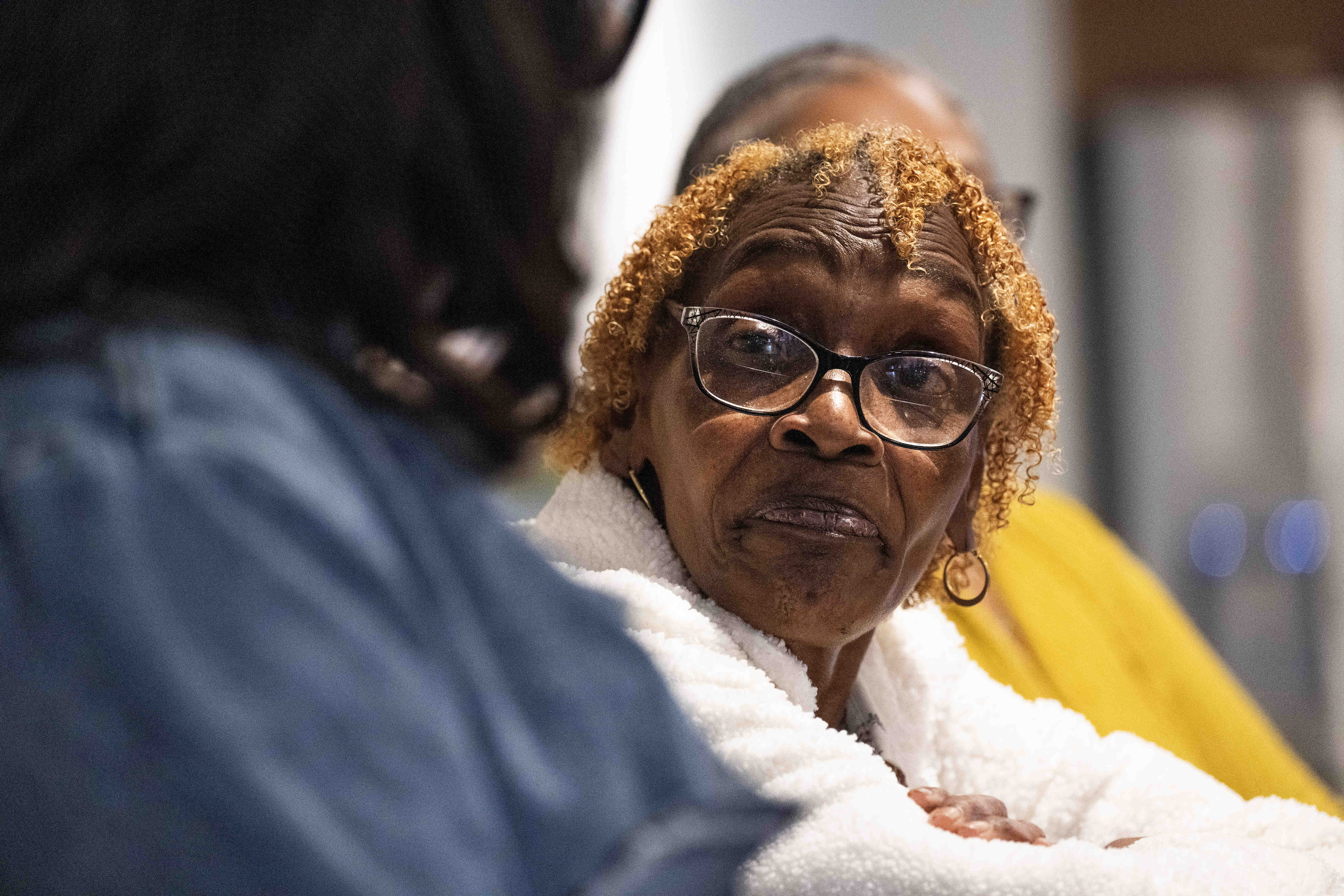 Cheryl Neal speaks with Mayor Rex Richardson and Secretary of...