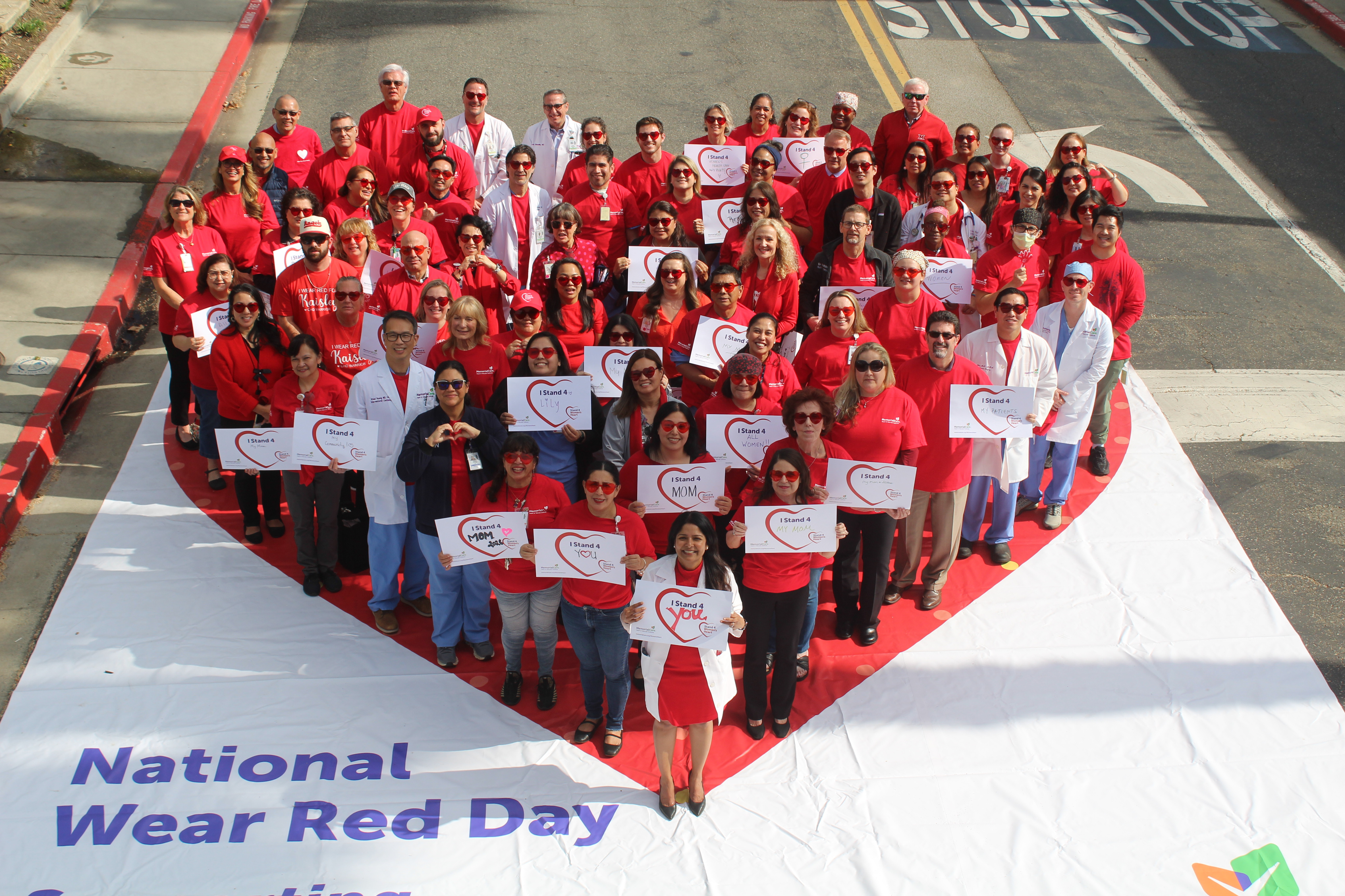 Around 80 MemorialCare Long Beach Medical Center employees raised awareness...