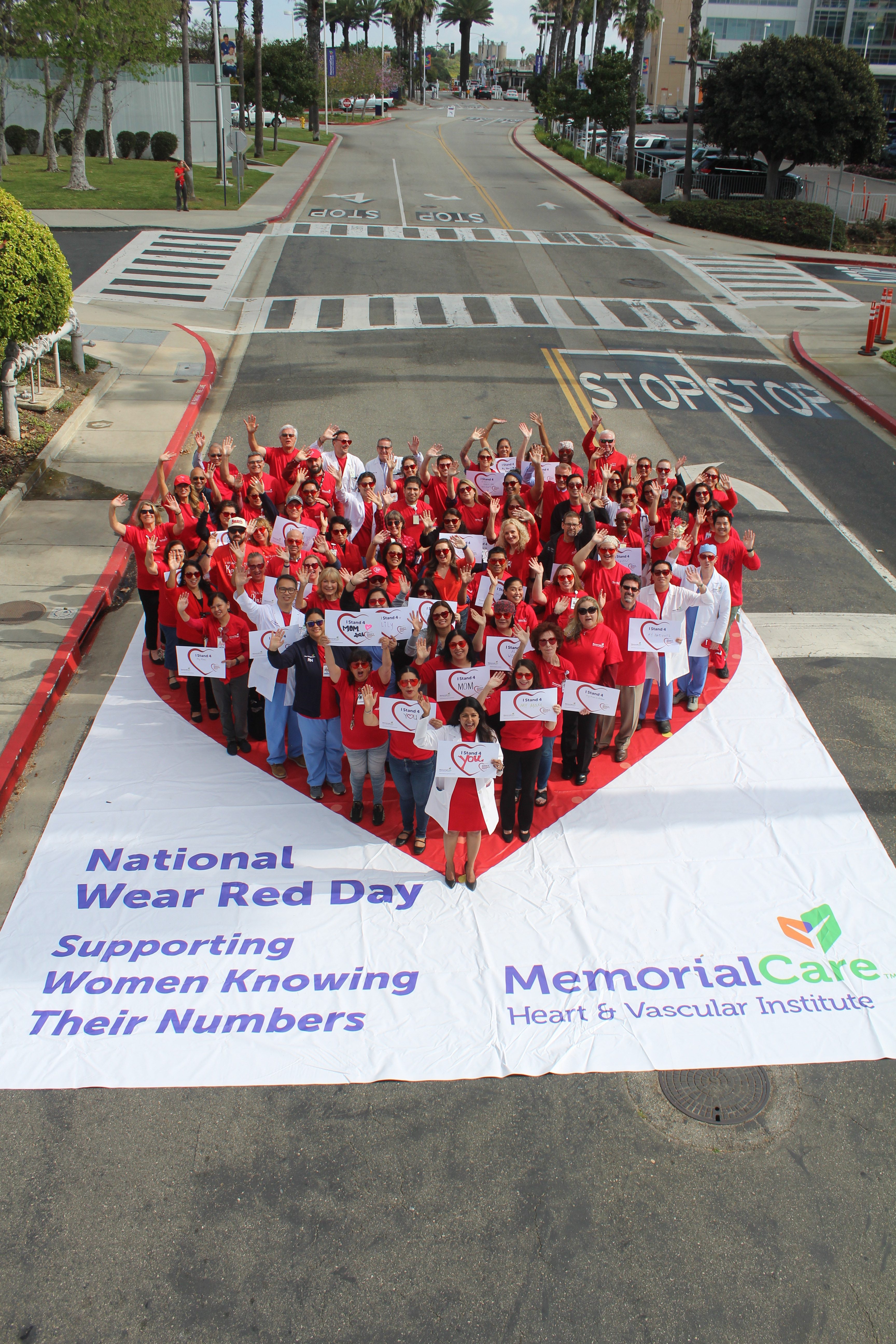 Around 80 MemorialCare Long Beach Medical Center employees raised awareness...