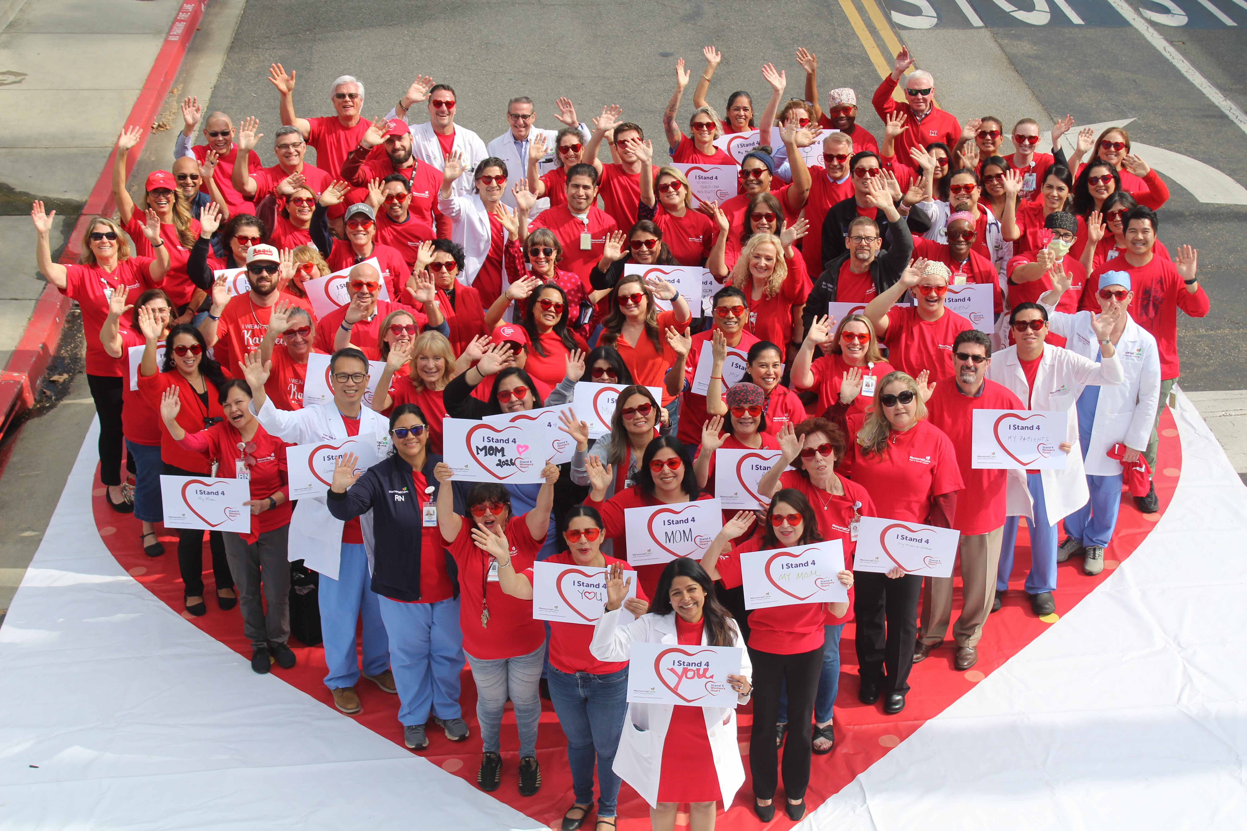 Around 80 MemorialCare Long Beach Medical Center employees raised awareness...