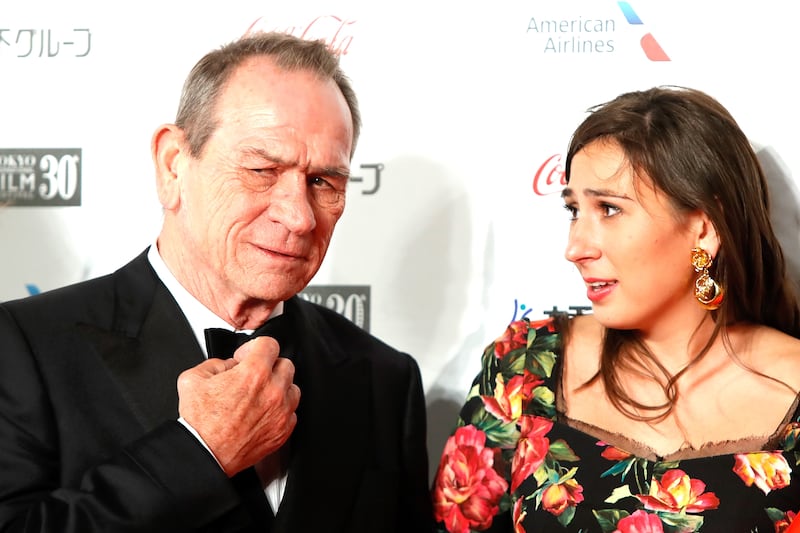 Tommy Lee Jones and Victoria Jones
