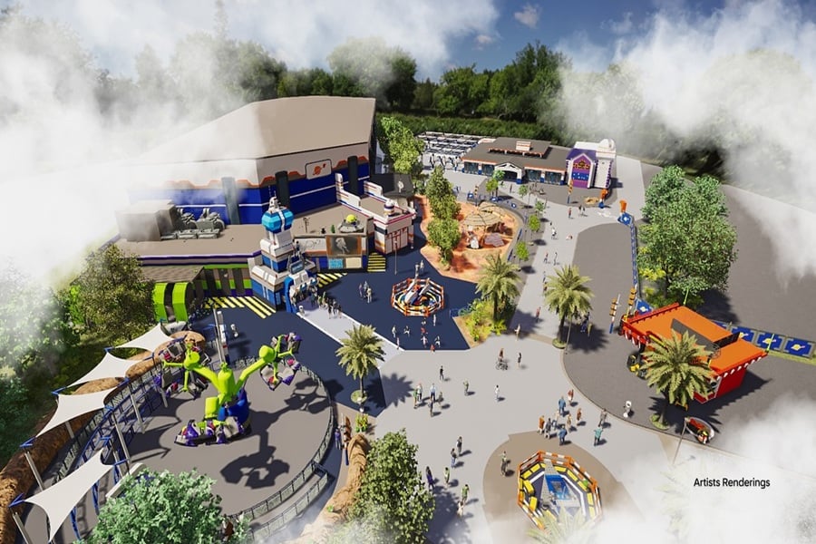 New LEGO Galaxy Opens With a Custom Rollercoaster Experience