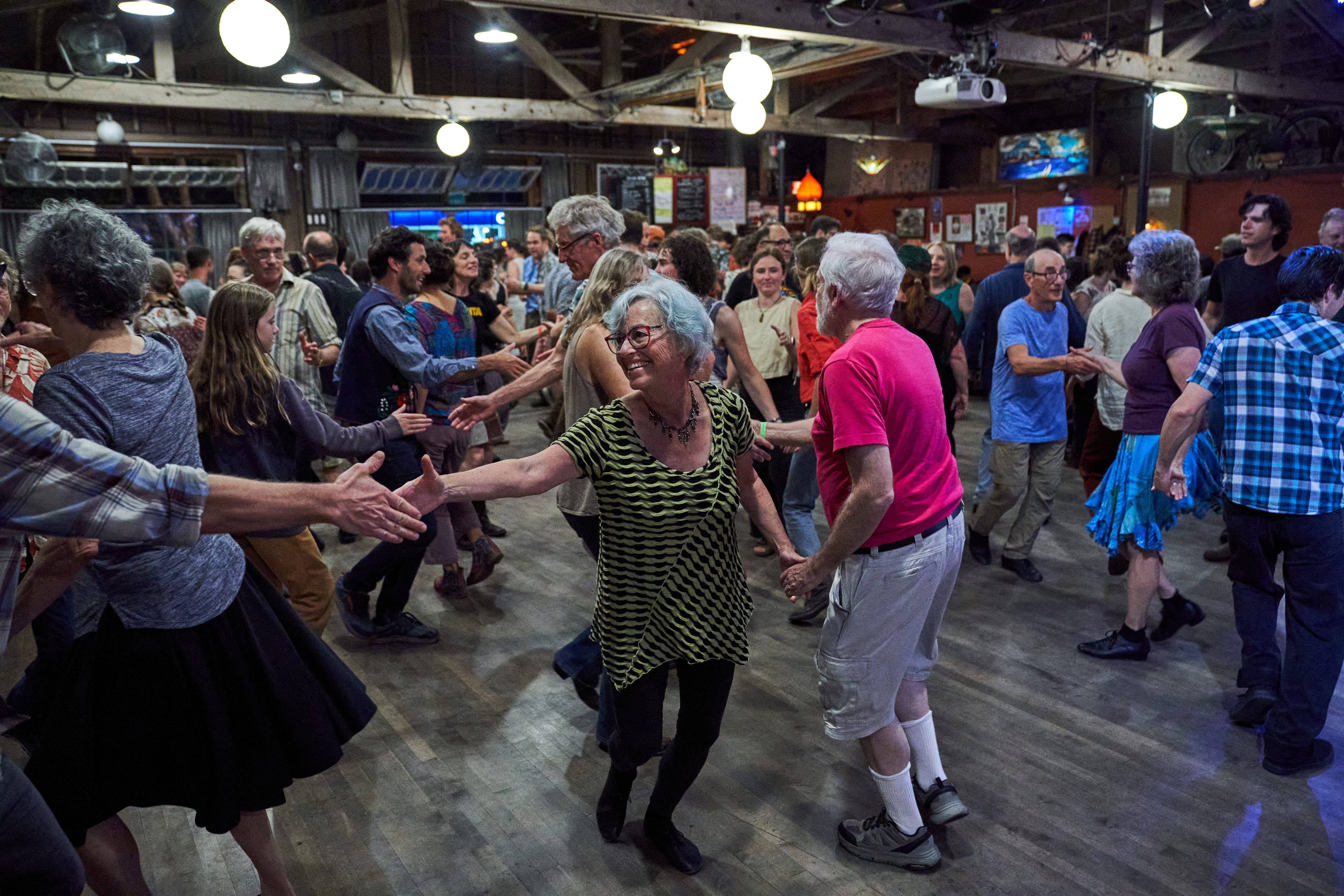 Dancers of all stripes and skill participate in the Dare...