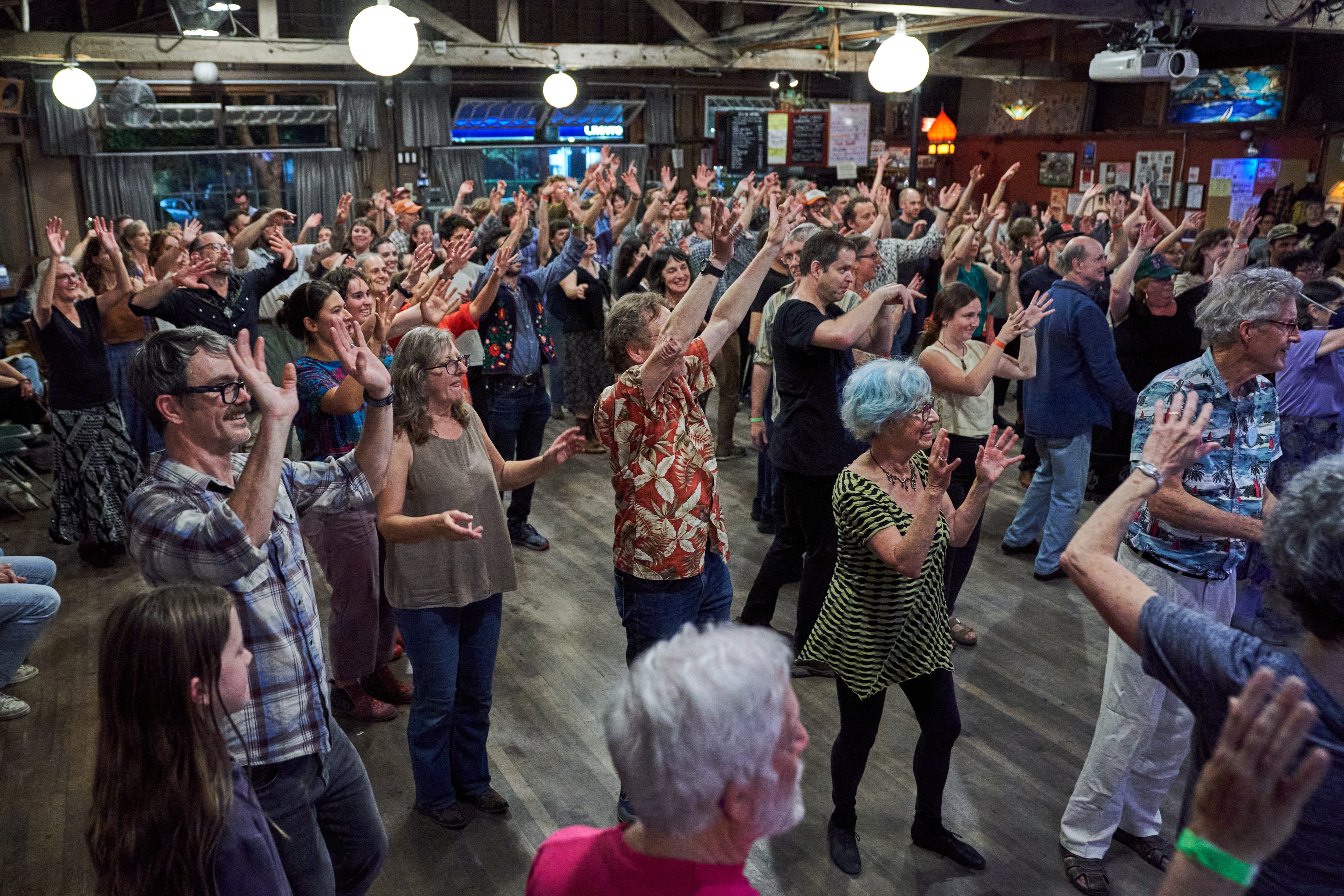 Dancers of all stripes and skill participate in the Dare...