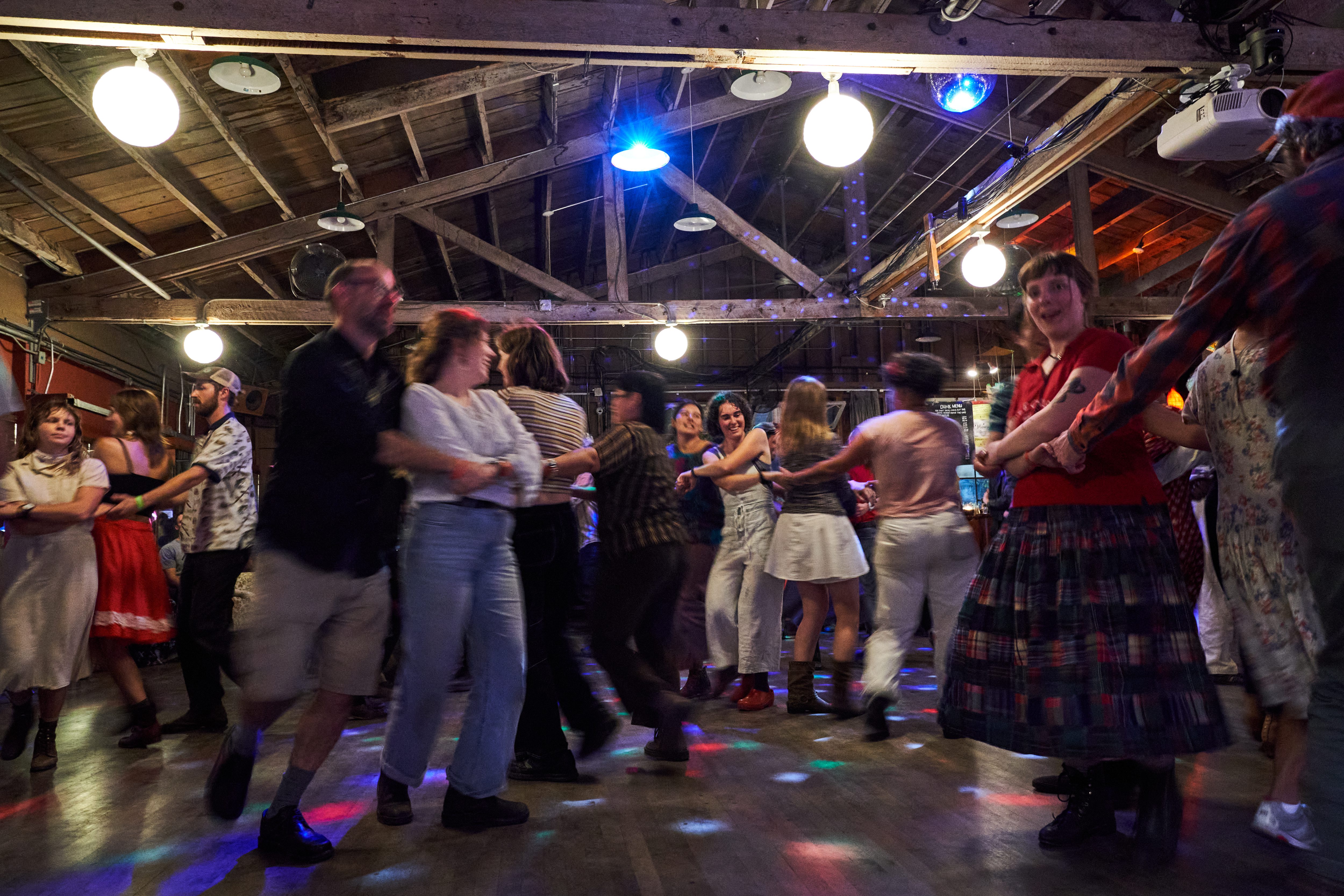 Dancers of all stripes and skill participate in the Dare...