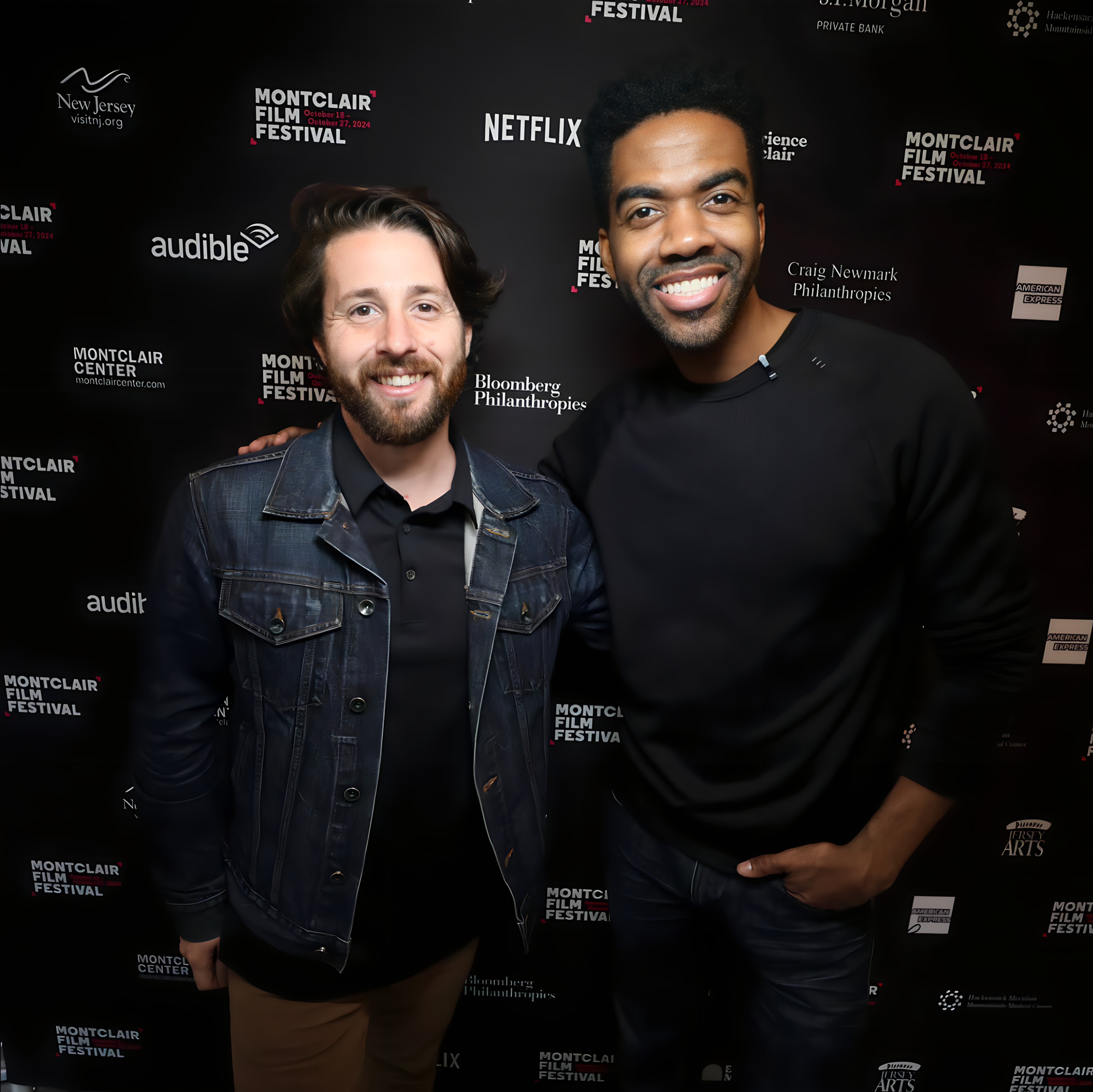 Marin filmmaker Dmitry Milkin, left, and Julius Thomas III of...