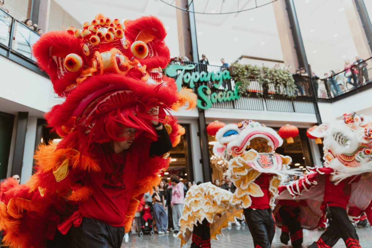 Westfield Topanga Lunar New Year dragon