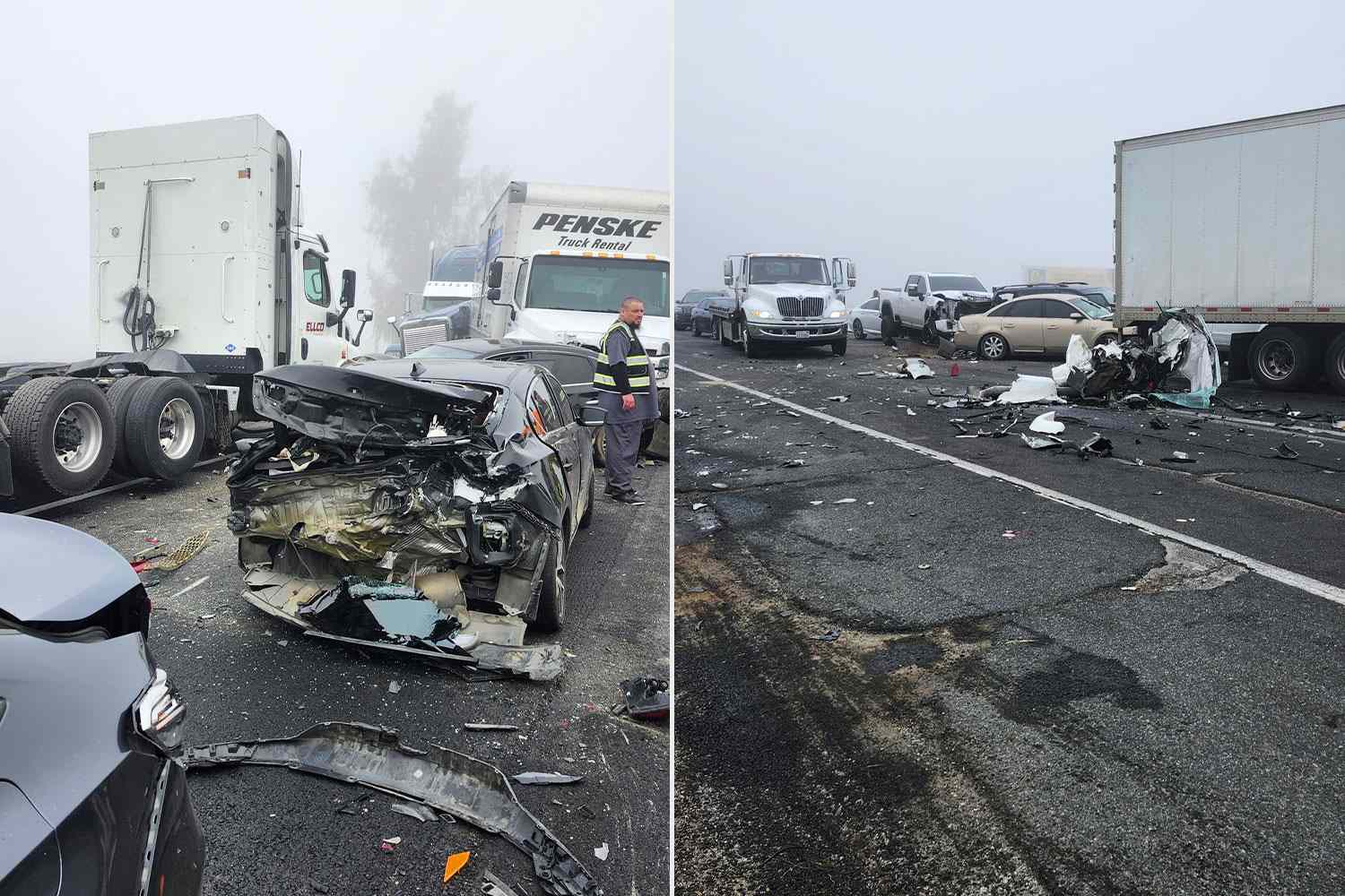 59-Vehicle Collision Injures at Least 10 People, Shuts Down California Highway