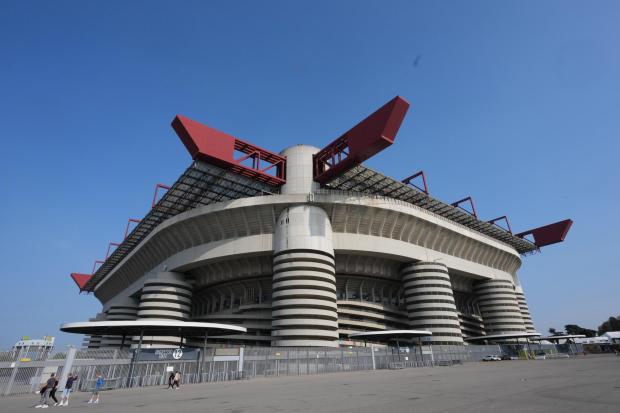 A view of San Siro Stadium is pictured