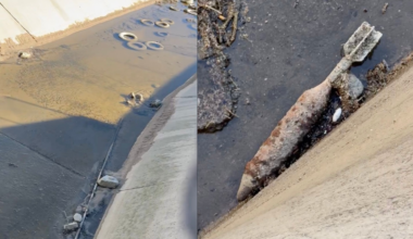 Woman Walking Discovers Military Ordnance in California Aqueduct in Hesperia