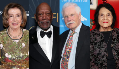 Nancy Pelosi, Morgan Freeman, Ted Turner, Dolores Huerta