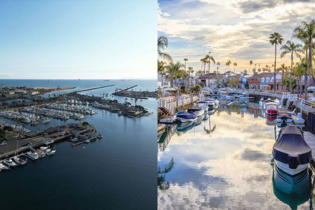 Naples Canals and Belmont Shore in Long Beach CA