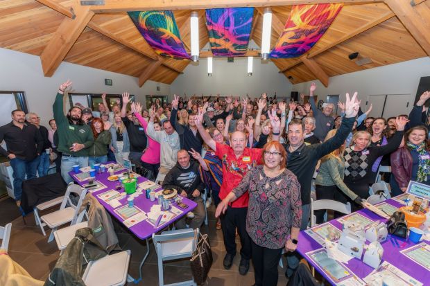 Guests gather at the Ocean Beach MainStreet Association's annual awards celebration Jan. 22 at St. Peter's by the Sea Lutheran Church. (Ocean Beach MainStreet Association)