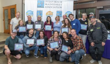 Ocean Beach MainStreet Association honors businesses, local leaders, volunteers