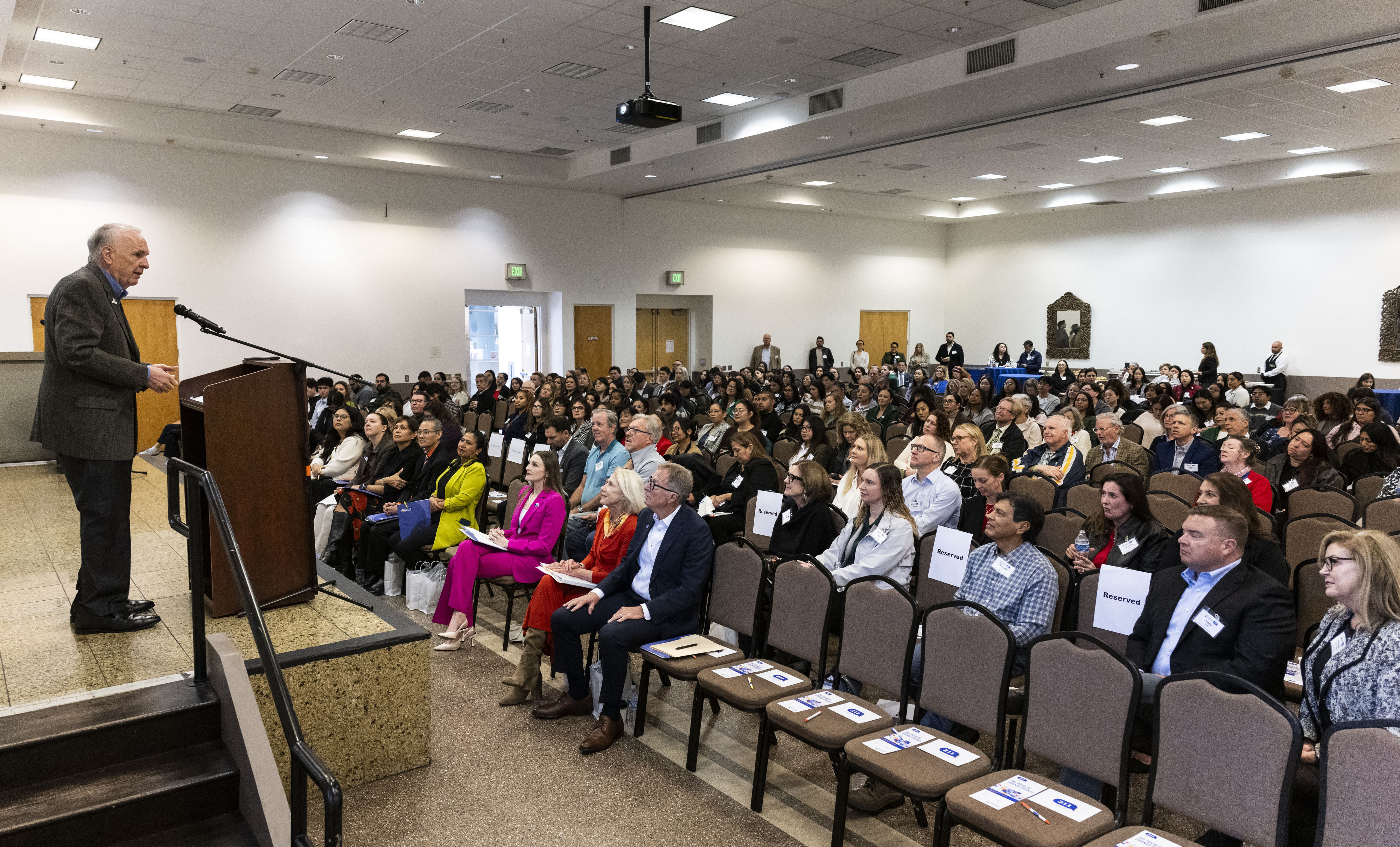 Michael Hunn, CEO of CalOptima Health ,speaks during The Pulse...