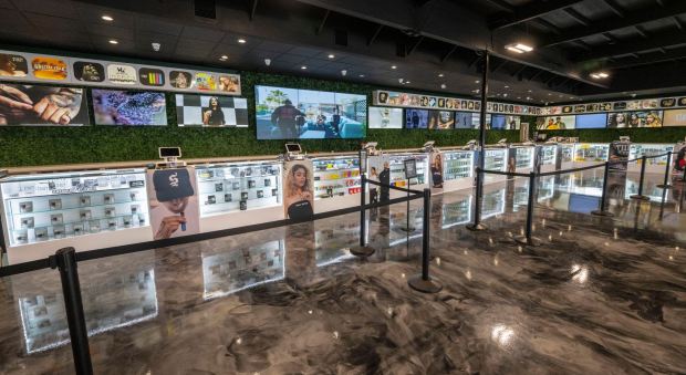 The interior of STIIIZY, a cannabis retailer, on Harbor Boulevard in Costa Mesa, on Thursday, June 22, 2023. It is the company's first store in Orange County, which opened in May 2023. (Photo by Mark Rightmire, Orange County Register/SCNG)