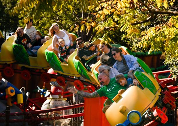 Visitors to Mickey's Toontown ride Chip 'n' Dale's GADGETcoaster inside Disneyland Anaheim, CA, on Friday, January 16, 2026. (Photo by Jeff Gritchen, Orange County Register/SCNG)