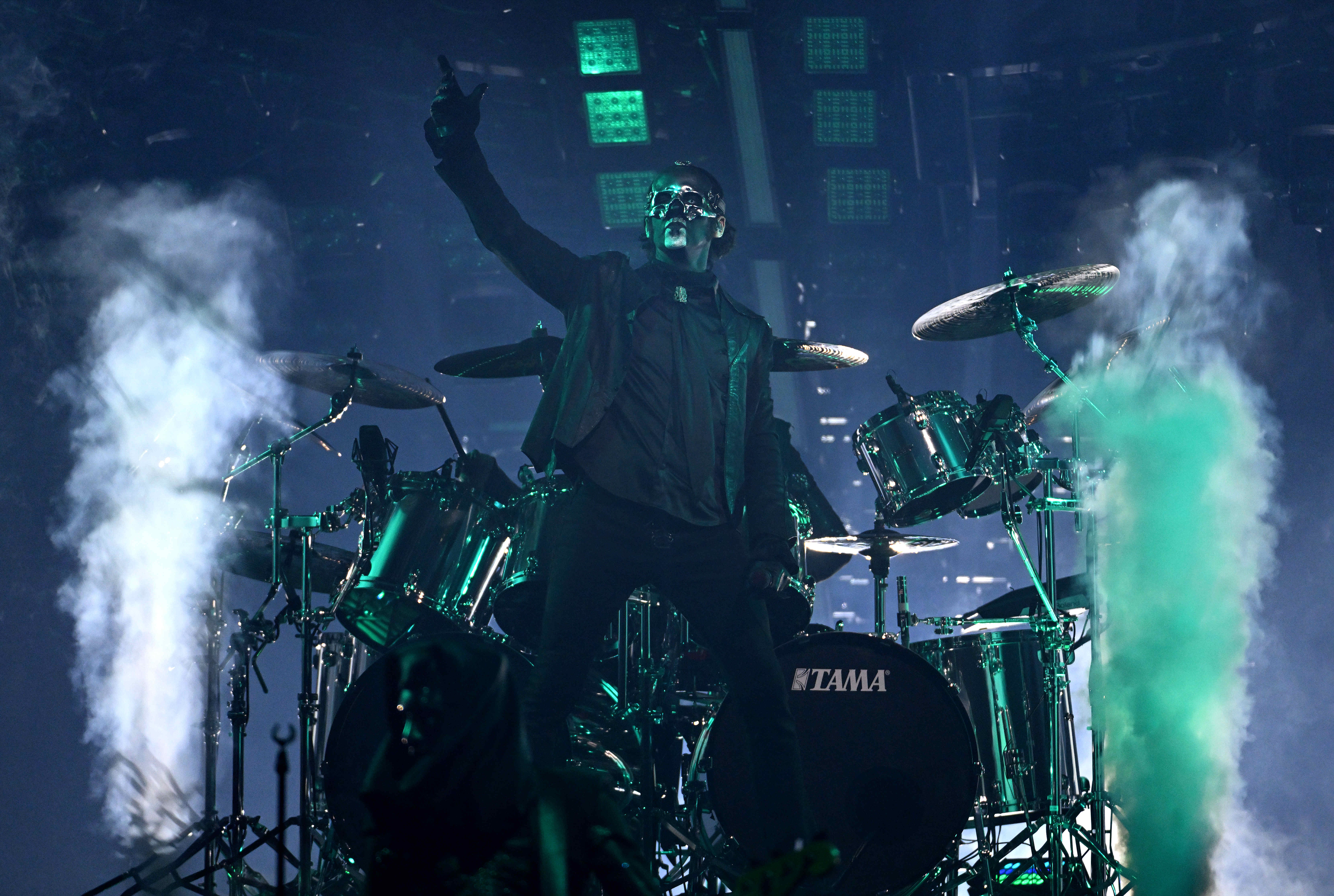 Lead singer Tobias Forge of the Swedish rock band Ghost...