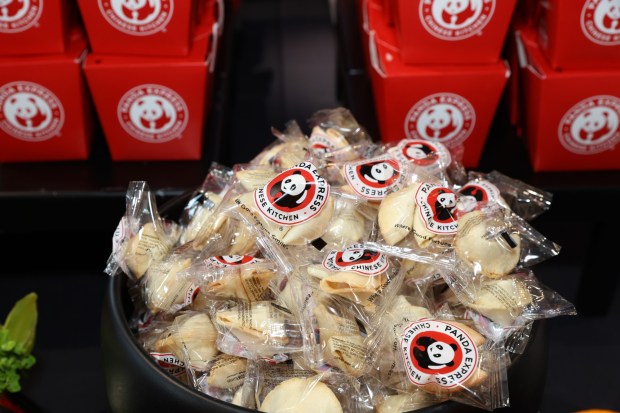 A Panda Express lunch served at The Asian American Foundation's summit in New York City. (2023 photo by JP Yim/Getty Images for The Asian American Foundation)