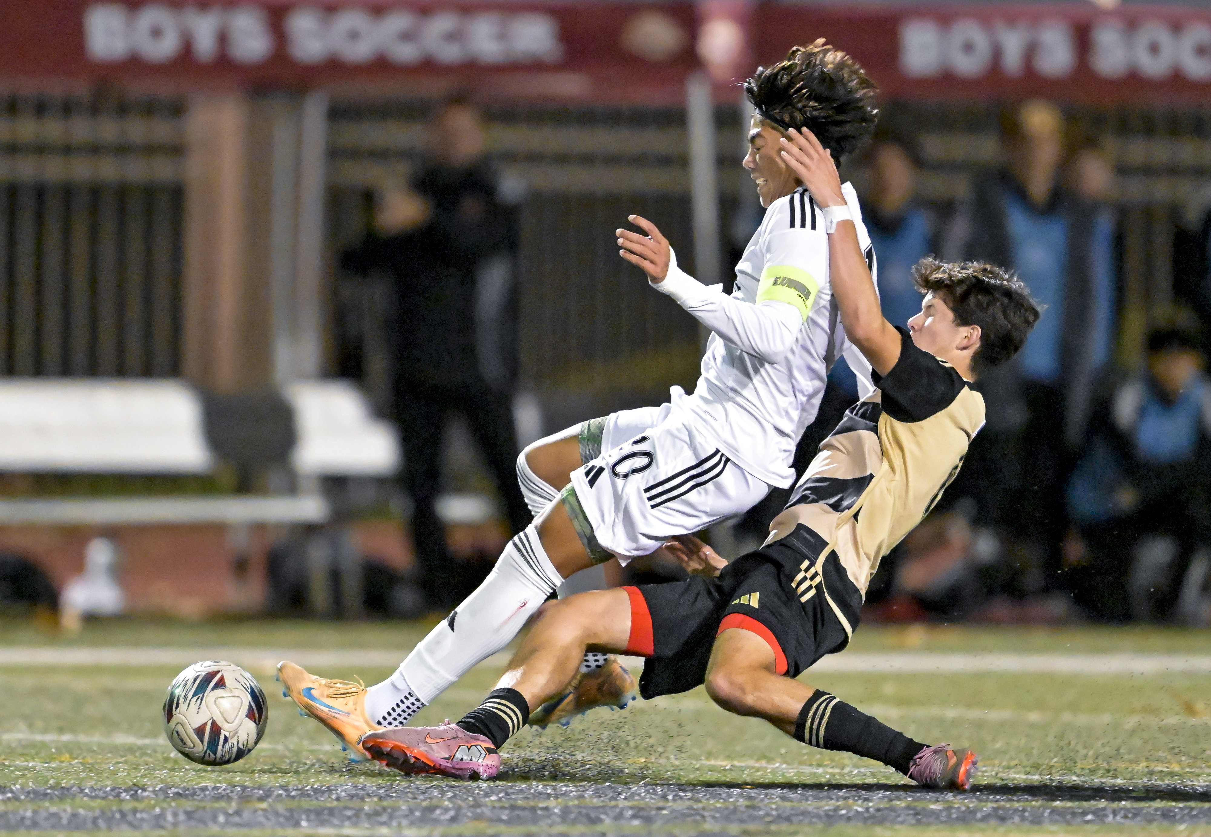 Carter Biondolillo (6) of JSerra is called for a foul...