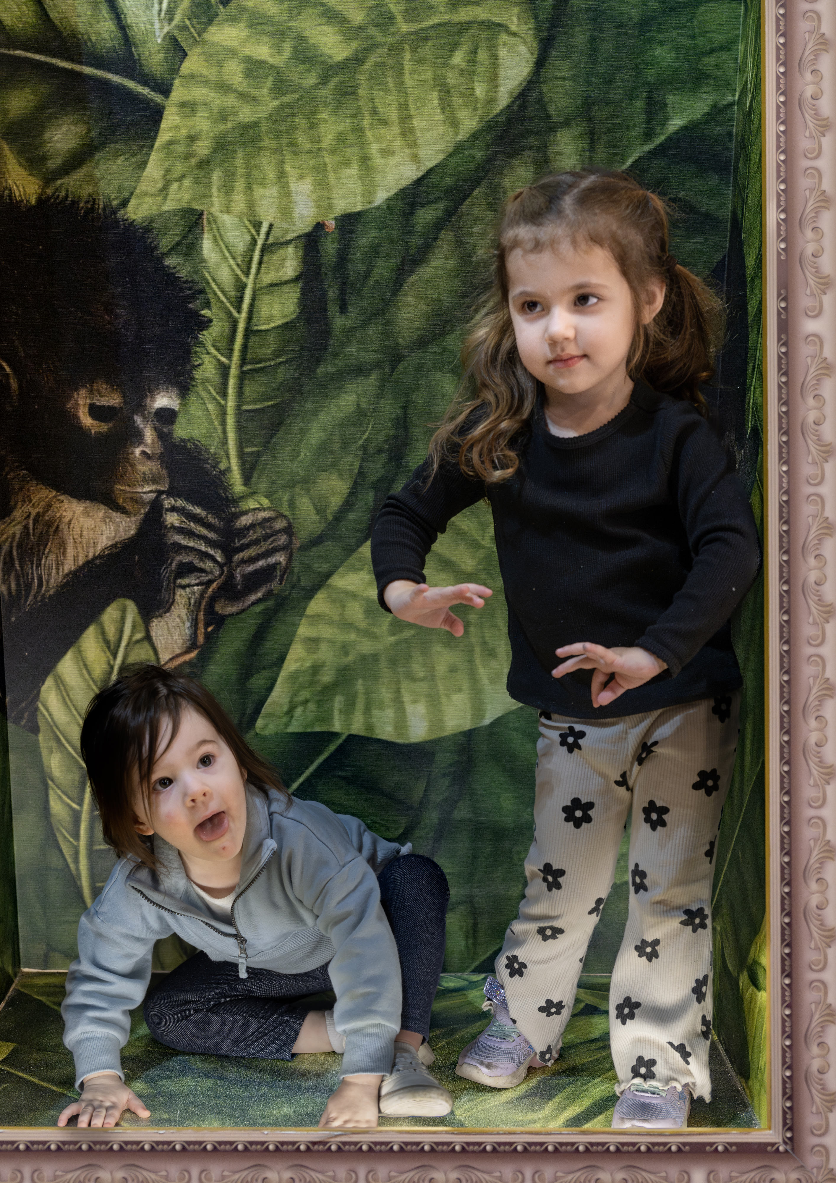Layla Vinatieri, left, and her cousin Layne Ortega, both 2,...
