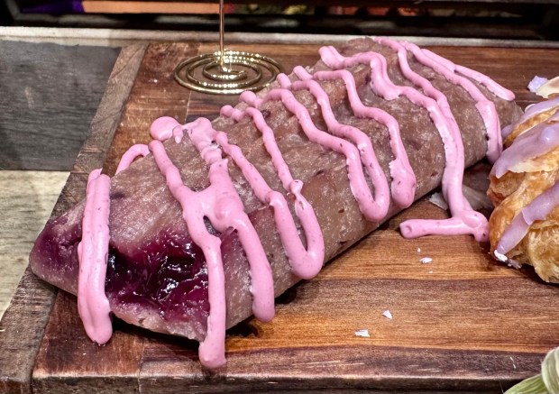 Sweet Boysenberry Tamale available during the Knott's Boysenberry Festival. (Photo by Brady MacDonald, Orange County Register/SCNG)