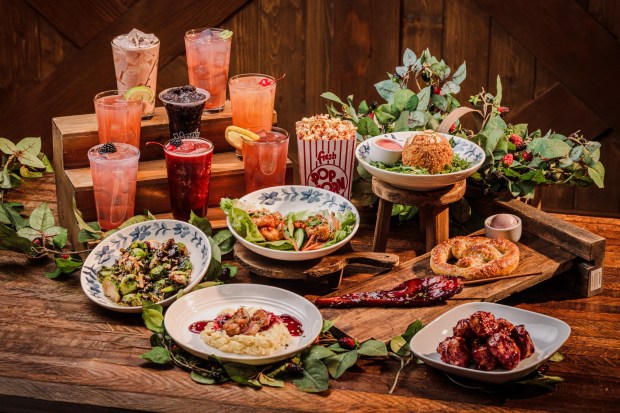 Knott's Boysenberry Festival Tasting Card menu items available at Wilderness Dance Hall. (Courtesy of Knott's Berry Farm)