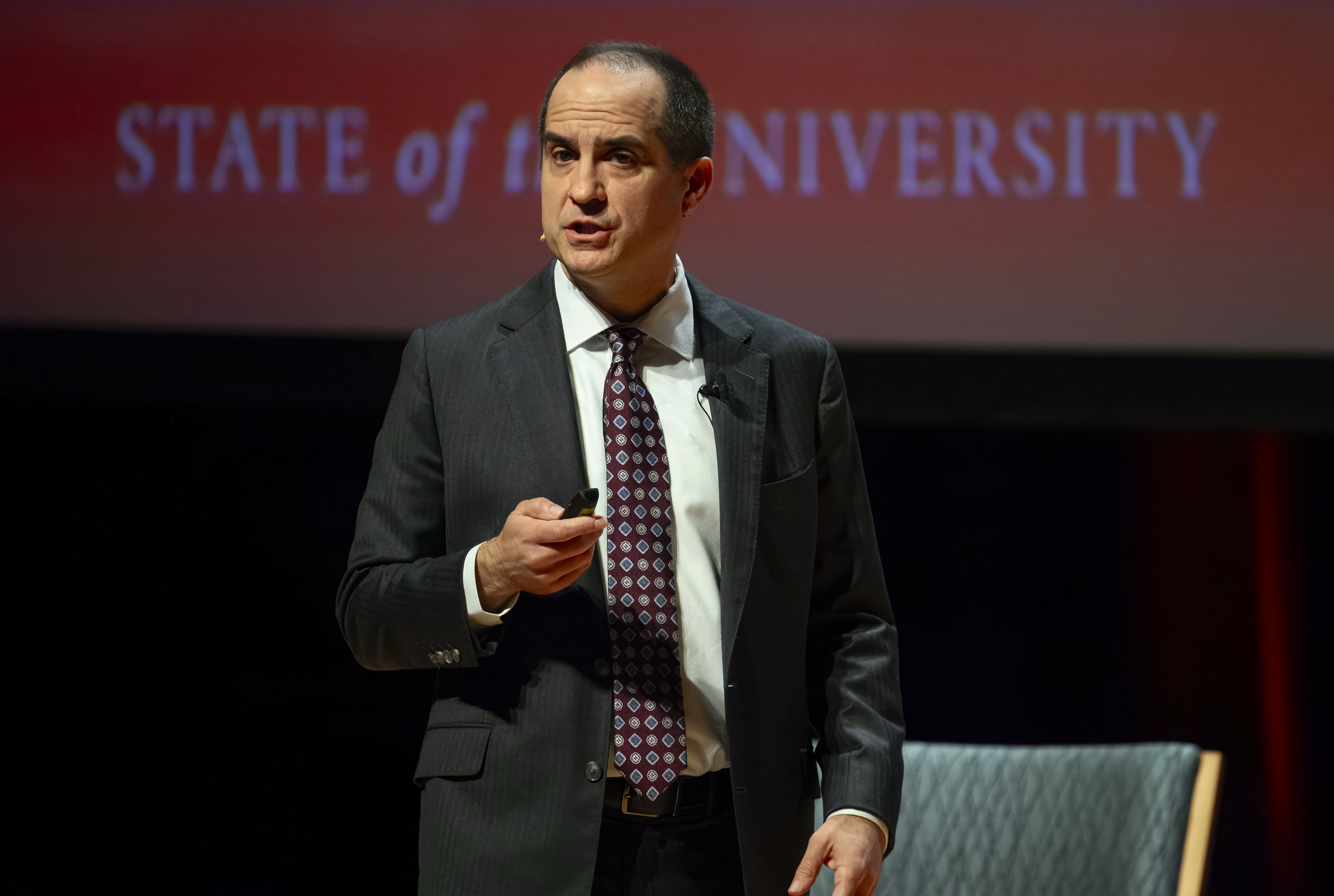 Matt Parlow, president of Chapman University delivers his first State...