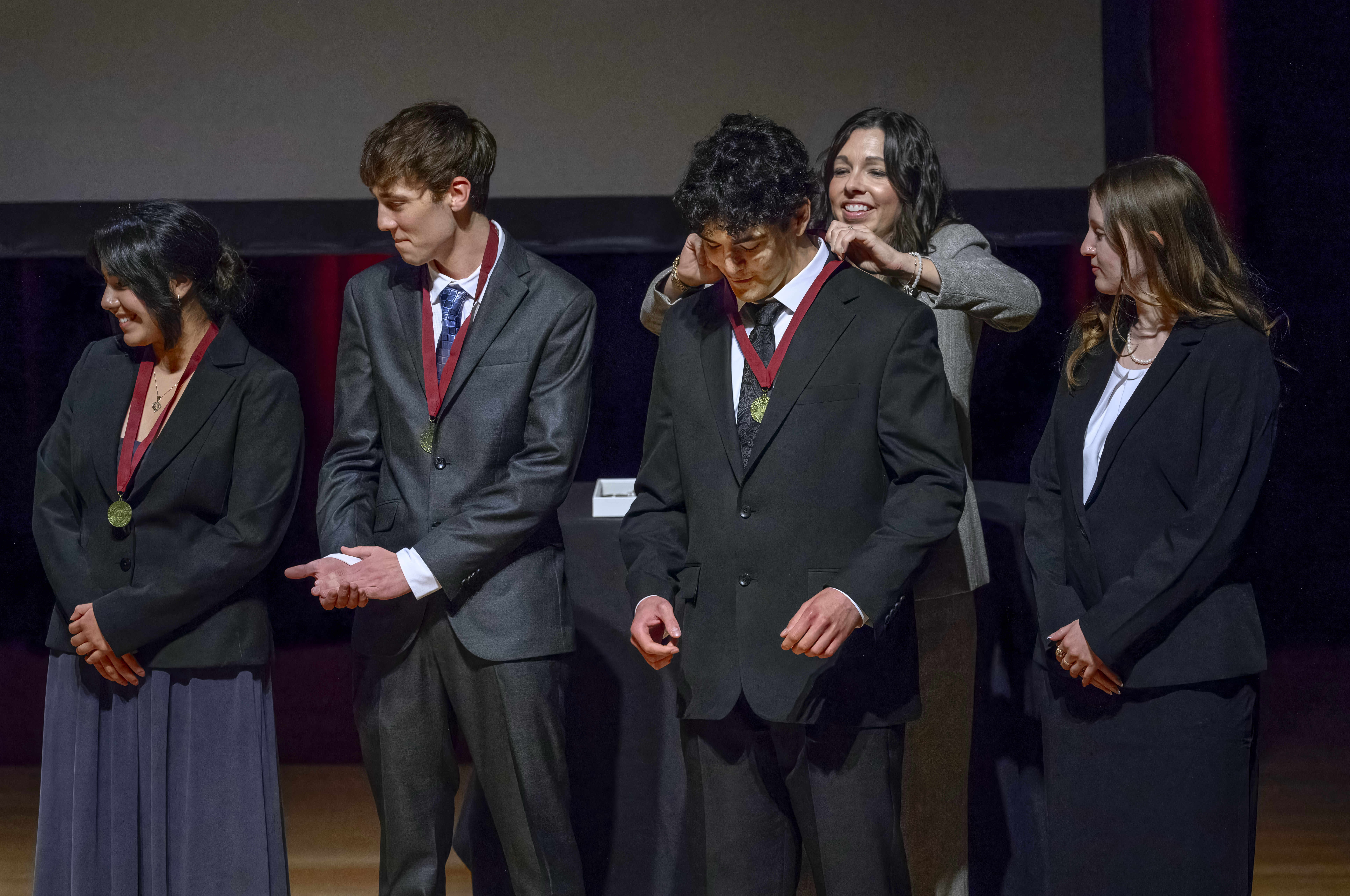 Klein Legacy Foundation scholars Azul Lopez, Levi Black, Jacob Zamora,...